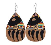 Native American Bear Head And Claw Donna Orecchini Eleganti Orecchini Pendenti Lunghi Pendenti Per Festa Fori Multipli Matrimonio