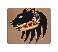 Native American Bear Head And Claw Tappetino per Mouse Morbido Mousepad Portatile Tappetino Scrivania per Pc Casa Laptop 25X30Cm
