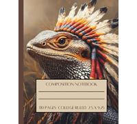 Native American Bearded Dragon Composition Notebook