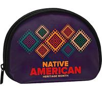 Native American Heritage Month Donne e ragazze Cute Fashion Coin Purse Wallet Bag Change Pouch Key Holder