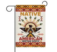 Native American Heritage Month Tribe Eagle Ethnic Bandiere Colore Vivido Flag Durevole Bandiera Per Prato Festival Interno 30X45Cm