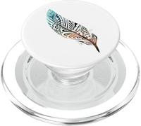 Native American Indian Feather Stelle colorate, Space Galaxy PopSockets PopGrip per MagSafe