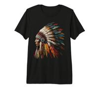 Native American Indian Headdress Graphic Tees Donne Maglietta Premium