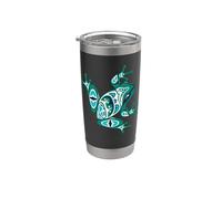 Native American Indian Style Frog Art Pacific Northwest Bicchiere termico in acciaio inox doppia parete