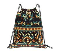 Native American Patterns Uomo Donna Zainetto Grande Borsa Con Coulisse Resistente Gym Sack Per Viaggio Yoga Palestra