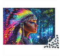 Native American Puzzle 1000Pezzi Riciclato Materiale Colorful Portrait Puzzle for Bambini Divertente Regalo & Attività for Home Ideal for Child‘s Compleanno Regalo 38x26cm/1000pcs