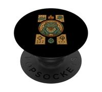 NATIVE AMERICAN STYLE RANA ART el sapo nativo del deserto messicano PopSockets PopGrip Adesivo