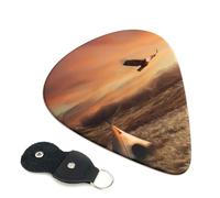 Native American Tribes - 6 plettri per chitarra, stampati su entrambi i lati, per chitarra elettrica, basso, ukulele (0,46 mm, 0,71 mm, 0,96 mm)