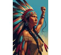 Native American Woman Notebook: Feminist Activist 100 Lined Pages
