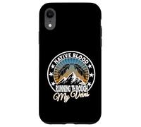 Native Blood che scorre nelle mie vene per i nativi americani Custodia per iPhone XR