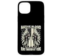 Native Blood Runs Through My Veins Custodia per iPhone 15 Plus