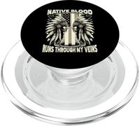 Native Blood Runs Through My Veins PopSockets PopGrip per MagSafe