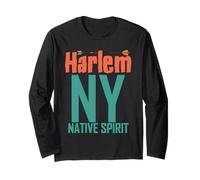 Native Harlem NY Spirit Tee Arrows Tribal Vibe Donna Uomo Maglia a Manica