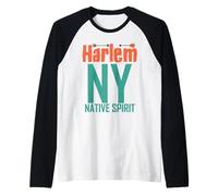 Native Harlem NY Spirit Tee Arrows Tribal Vibe Donna Uomo Maglia con Maniche Raglan