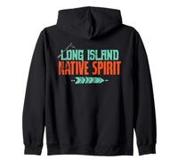 Native Long Island Spirit Tee Arrows Coastal Pride Donna Uomo Felpa con Cappuccio