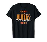 Native Queens NY Spirit Tee Arrows Tribal Donne Uomini Maglietta