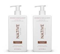 Native Shampoo per Uomini e Donne senza Siliconi e Solfati - Profumo Cocco e Vaniglia - Shampoo Idratante - Dona ai Capelli Secchi una Lucentezza Morbida e Sana (2 Pack, 487 ml)