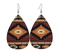 Native Southwest American Aztec Navajo Pattern Tribal Orecchini In Pelle Moda Orecchini Divertenti Orecchino In Pelle Per Decorazioni Feste