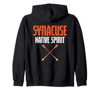 Native Syracuse Spirit Tee Arrows Tribal Energy Donna Uomo Felpa con Cappuccio