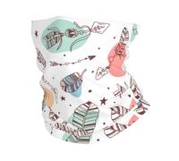 Native Tribal Bow And Feather Boho White 26X30Cm Elastico Protezione del Viso Versatili Headwrap per Ciclismo Campeggio Outdoor