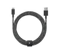 Native Union Belt Cable USB-C to USB-A - Cavo di ricarica ultra resistente da 10 piedi con cinturino in pelle - iPhone 16, Galaxy Z Fold 6, Flip 6 / S25 Ultra, Pixel 9 Pro, iPad Pro (Cosmos)