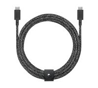 Native Union Belt Cable XL Type-C 100W - Cavo di Ricarica USB-C a USB-C 10ft / 3m Ultra-Robusto con Fascia per Cavo - iPhone 16, MacBook Pro 14"/16" M4, Air 13"/15" M3, Surface Go 3 (Cosmos)