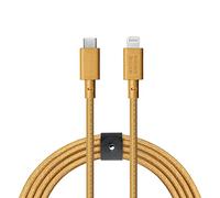 Native Union Cavo Belt da USB-C a Lightning - Cavo Rinforzato Ultra Resistente da 3 Metri, Compatible con iPhone 14, Phone 14 Plus, iPhone 14 Pro, iPhone 14 Pro Max, iPhone 13 e precedenti (Kraft)