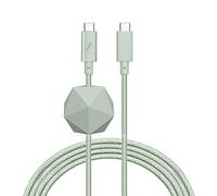 Native Union Desk Cable Type C Pro Cavo di ricarica ultra-robusto da USB-C a USB-C da 2,4 m per MacBook e iPhone 16, MacBook Pro 13" M1/ M2, Air 13"/15", Surface Go 3 (Sage)