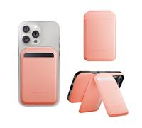 Native Union Porta Carte Magnetico Active Wallet Stand - Supporto MagSafe per iPhone Air, 17, 16, 15, 14 - Extra Sicuro & Ultra Sottile - Conserva 4 Carte - Materiali Durevoli & Riciclati (Albicocca)