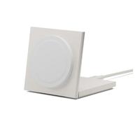 Native Union Rise -Caricabatterie wireless magnetico - Certificato Qi2 e MagSafe - Pad di carica pieghevole per iPhone Air/17/16/15 & altri dispositivi Qi-Ricarica rapida fino a 15W (Pietra di sabbia)