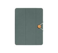 Native Union W.F.A iPad Folio-Supporto e custodia pieghevole realizzati con materiali riciclati per iPadPro 11", iPadAir 10.9" con facile fissaggio magnetico, design con pulsante e cavo(Verde ardesia)