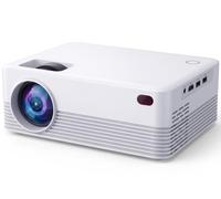 Native1080P - Mini proiettore con WiFi e Bluetooth, per camera da letto e home theater all'aperto, colore: bianco