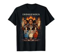 Nativi Americani Indigeni Mano Rossa Indiano Sangue Tema Maglietta