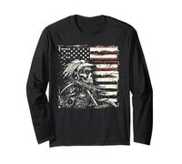 Nativi Americani Moto Indiano Bikers Vecchio Classico Maglia a Manica