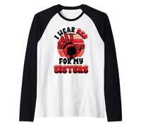 Nativi Americani Stop MMIW Indossare Il Rosso Sorelle rubate Maglia con Maniche Raglan