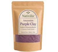 Nativilis Amazonian Purple Clay Powder - Grado cosmetico caolino e argilla montmorillonite - Maschera minerale naturale per viso, capelli e corpo - Argilla viola brasiliana per la cura della pelle
