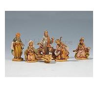 Natività 8 pezzi Tipo Legno cm.6,5 Fontanini