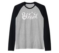 Natività Benedetta Buon Natale devozionale Maglia con Maniche Raglan