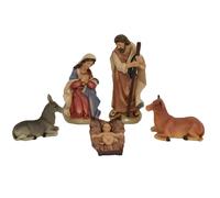 Natività Completa 5 Pezzi Altezza Max 11 cm Presepe Sacra Famiglia statuine con
