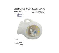 natività con luce GIARDINI DI MARZO CM14X12H ceramica