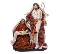 Natività Giuseppe Maria e Gesù Bambino H33 cm in Resina