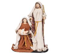 Natività Giuseppe Maria e Gesù Bambino H40 cm in Resina
