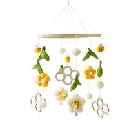 Natività mobile - campanello da letto | Giocattoli mobili passeggino | Gioca a mano per culla, e giocattoli affamati a letto di fiori per Bassinet, bambini, con musica
