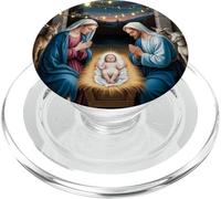 Natività natalizia baby jesù mangiatoia scene natività PopSockets PopGrip per MagSafe