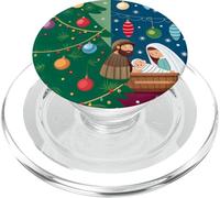 Natività natalizia baby jesù mangiatoia scene natività PopSockets PopGrip per MagSafe