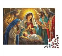 Natività Scena_1 Puzzles 1000 Pezzi In Incastro Perfetto,Un Gioco Di Puzzle Per Enigma Per Lo Stress Relief,Ideale Per Per La Decompressione E La Decorazione Delle Pareti,Regalo Di Compleanno Perf