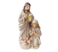 Natività Scene Figurine 9cm - Mini Resin Holy Family Statue - Decorazione natalizia da tavolo cattolico - Gesù Manger Vergine Maria Ornament | Regalo di arredamento per la casa 'avvento religioso