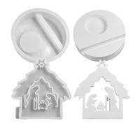 Natività Stampo A Candela - Resina Silicone Multiuso Per Il Crafting Fai -da -te | Esplora La Creatività Decorazioni Natalizie 3D Ornamenti, Esposizioni Domestiche E Progetti Di Arte Epossidica Con Te