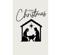 Nativity Merry Christmas Journal Notebook - Religious Holiday Writing Journal for Women, Men, Kids & Teens - Faith-Based Christmas Notebook Featuring the Navity - Christian Advent Gift for All Ages
