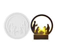 Nativity Scene Silicone Mould, Silicone Jesus Birth Mold, Cement Mold for Nativity Scene, Resin Making Moulds, Craft Decoration Mould, Non-Stick Resin Mold, Christmas Table Decorations, Ringraziamento